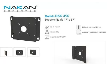 Soporte Nakan Fijo De 17" - 37"