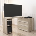 Mesa escritorio rack tv giratorio c/cajonera helsinky