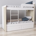 Cama Cucheta 80 Cm Con 2 Cajones Con Escalera Integrada 80X196 Cm