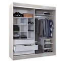 Vestidor 2 Puertas 1 Puerta Con Espejo 180X200 Helsinki