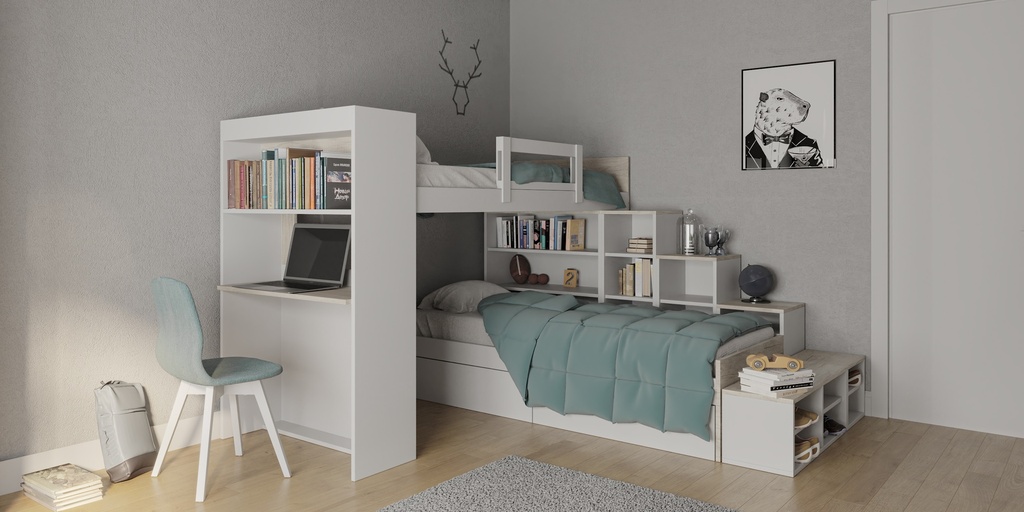 Cucheta Funcional Habitat Blanco/Helsinki