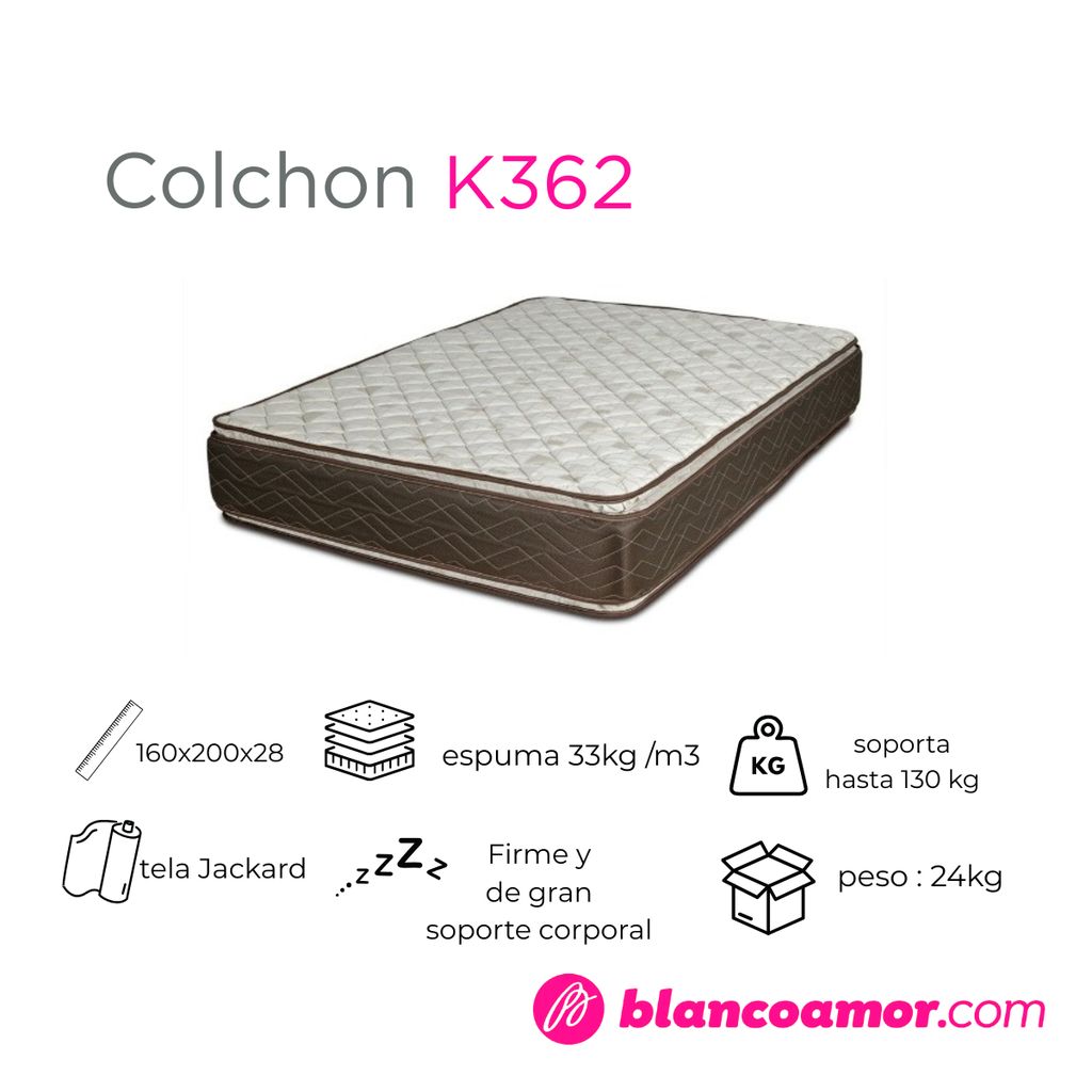 Colchon K362 1.60 x 2.00 X 0.28