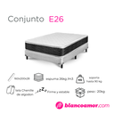 Conjunto de colchón y sommier  (Gani) E26 Con Pillow 160 X 200X 28 