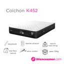 Colchon K452 1.60 X 2.00 X 0.27 Blanco C/Negro