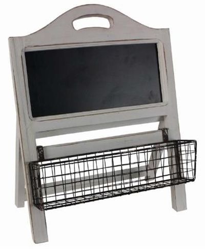 Pizarra De Pie Blanca 36X23X44 Cm.