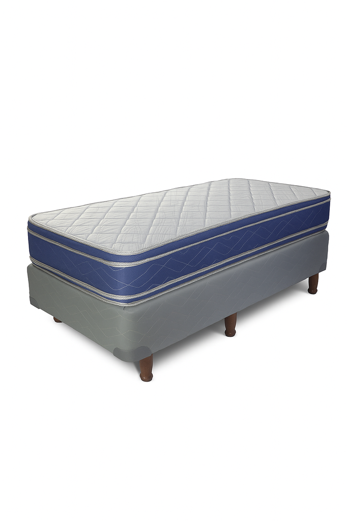 Conjunto de colchón y sommier K252 0.80 X 1.90 Azul 