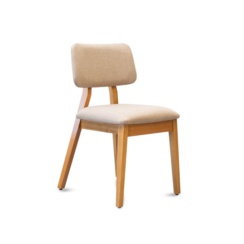 Silla Rosse L/Roble Leriex Tapizado Chenille Arena
