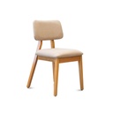 Silla Rosse L/Roble Leriex Tapizado Chenille Arena