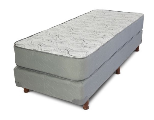 Colchón + sommier Spring Black  1 plaza