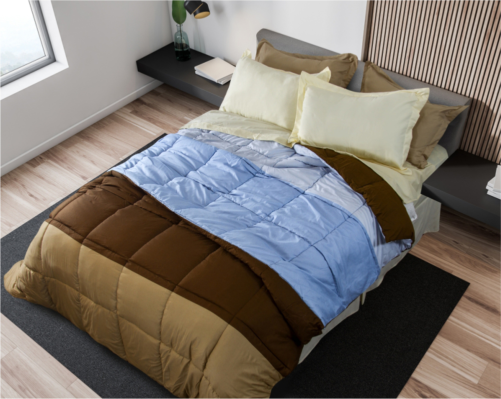 Edredon Eco Down Degradee Choco 230 X 25