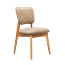 Silla Frida Roble Tap. Vison