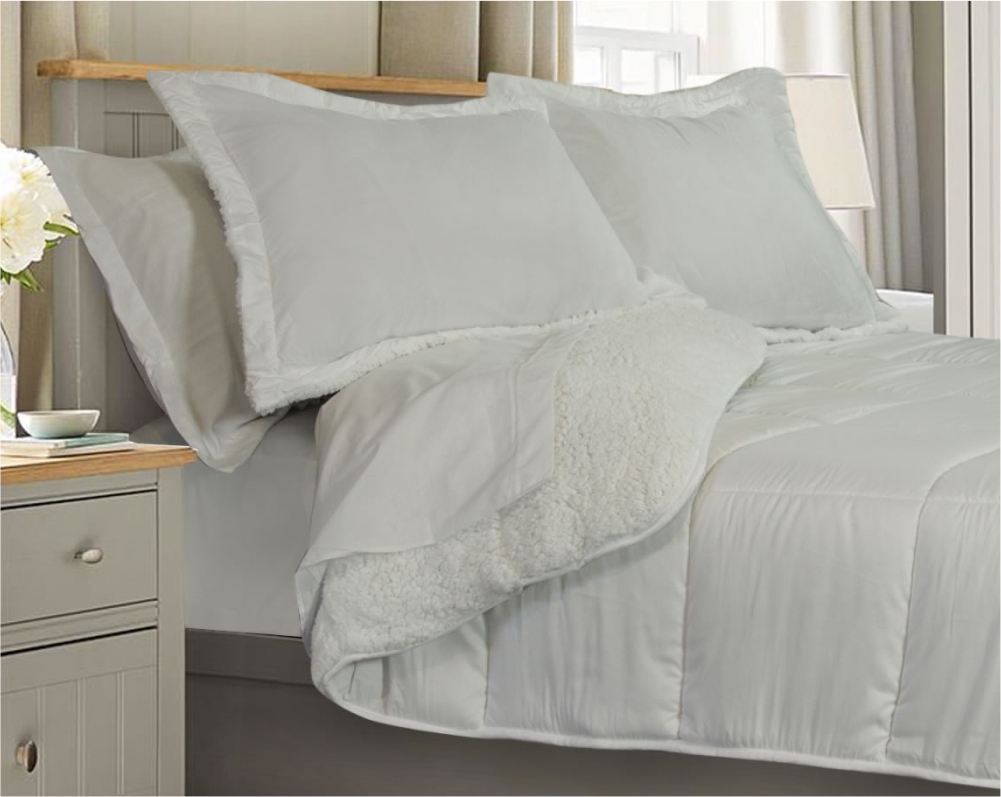 Edredon Eco Down Corderito Blan 160 X 250