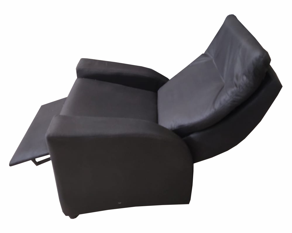 (D) Sillon Poltrona Cancun 1 Cpo Tela Cuerotex Black G4