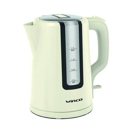 (D) Jarra Electrica Winco 1850W Blanco Perla