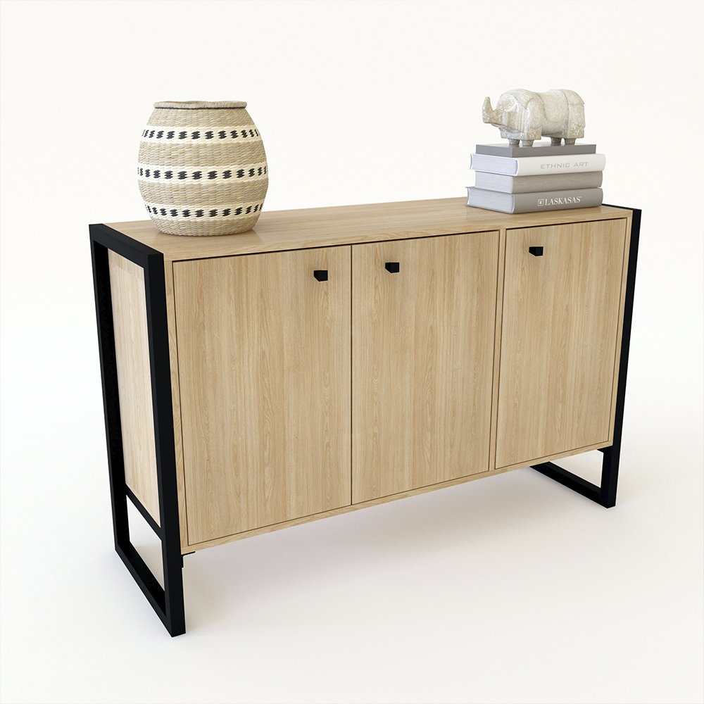 Vajillero Buffet 3Ptas 2 Est Roble Nebraska Natural