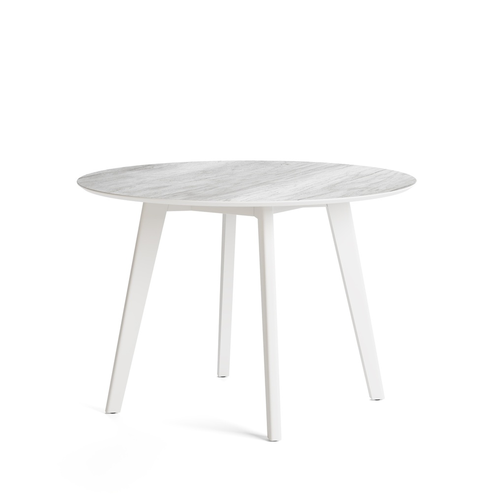 Mesa Hedda Redonda 120 Lustre Blanco