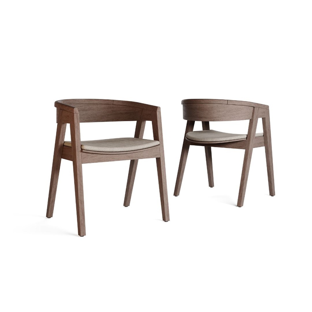 Silla Kurbë Castaño Chenille Arena