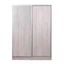 Placard Murano 1.40 Mts Corredizo Pino Blanco s/espejo