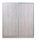 Placard Murano 1.80 Mts. Corredizo Pino Blanco sin espejo
