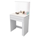 Tocador Maquillador Con Espejo Cajon Y Luz Led Blanco