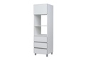 Modulo Multiuso Potenza 0.6 1Puerta 3Cajones blanco aluminio