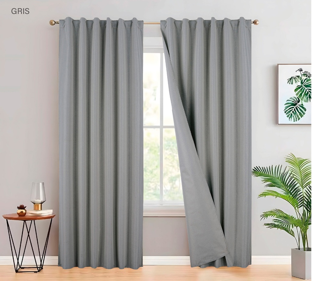 Cortina blackout 2.20m colores surtido