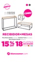 Combo Recibidor Flavia + Mesa Ratona Aldana + Lámpara Cubo