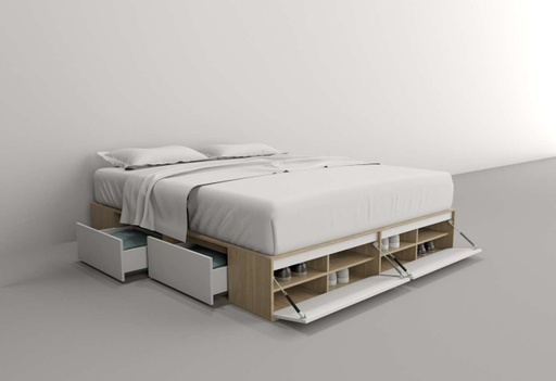 [6444-COE] Box 1,80M 4 Cajones 2 Puertas Rev Olmo F./Everest