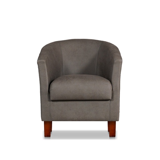 [22211] Sillón Individual Perla 0.60x0.65 m Cuerotex grey