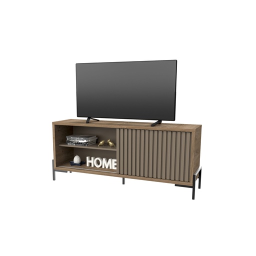 [DRO10RDGA] Rack Varillado 1Puerta Corrediza Roble davos/gris arcilla